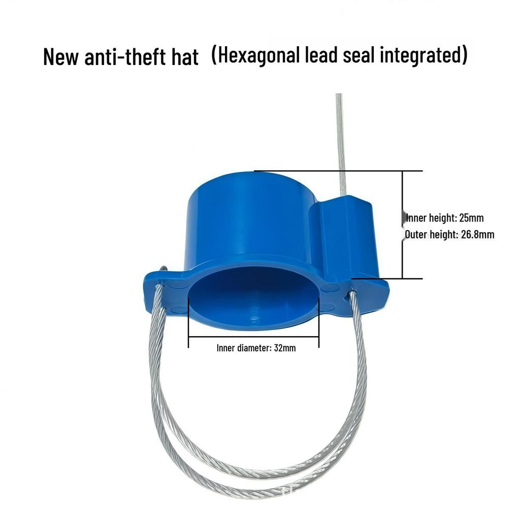 Блокируемая защита от кражи, термоизолирующая крышка для уплотнения клапана - Встроенный шаровой кран для защиты от нагрева.