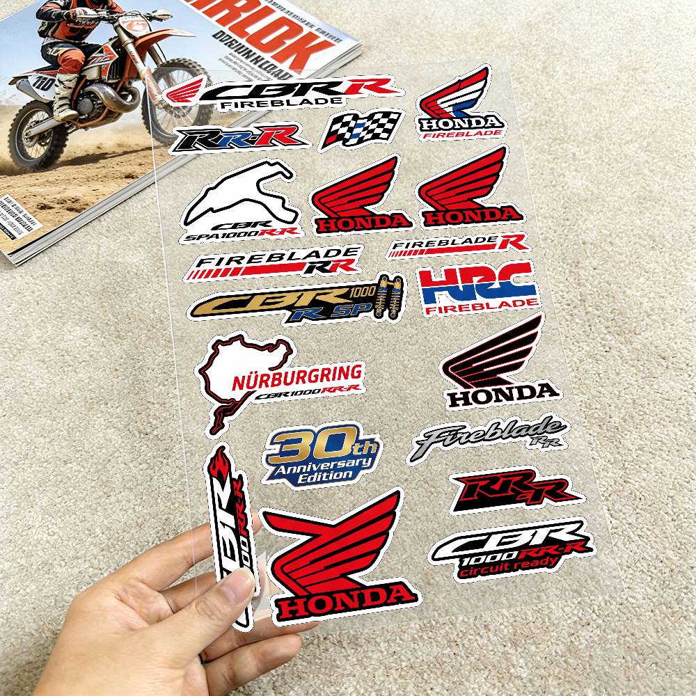 ДЛЯ HONDA CBR1000RR-R Светоотражающие наклейки для мотоцикла, 3M предупреждение о безопасности ночью в темноте шлемы для скутера RA4 lcnd9