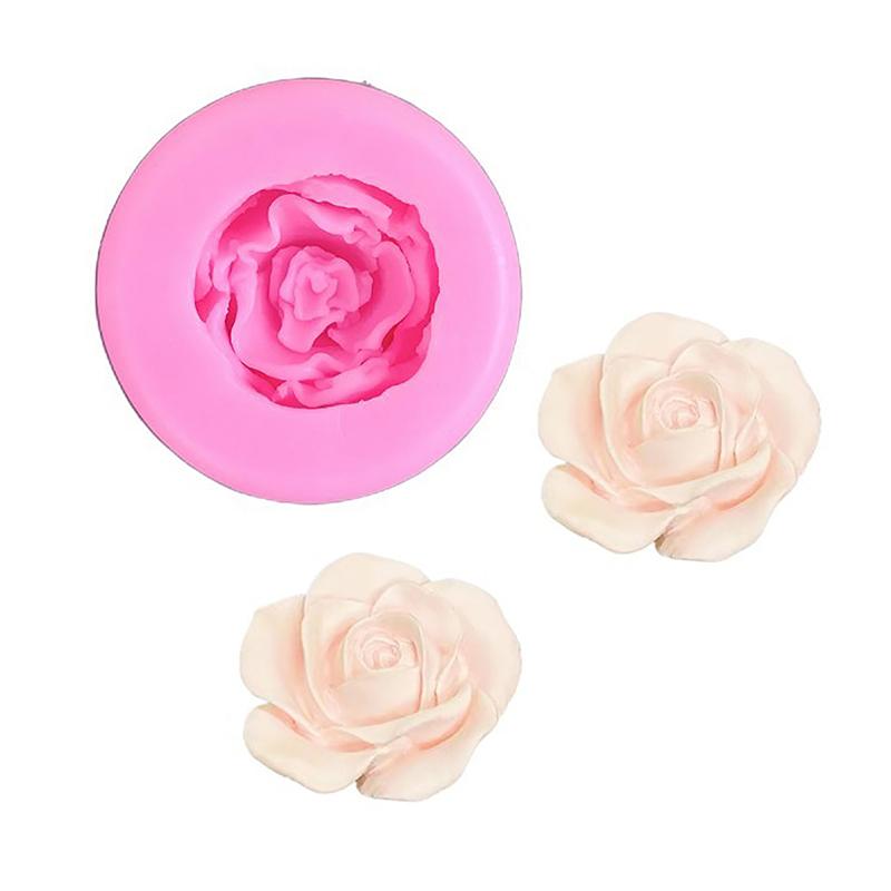 3D формы для роз, сделай сам, гипсовая работа, глина, смола, искусство, мягкая силиконовая форма для помадки, торта, мыла, льда, шоколада, украшения, инструмент для выпечки