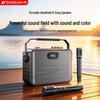 Портативная Bluetooth-колонка SANSUI SK71 для KTV с двумя микрофонами (Китайская версия)