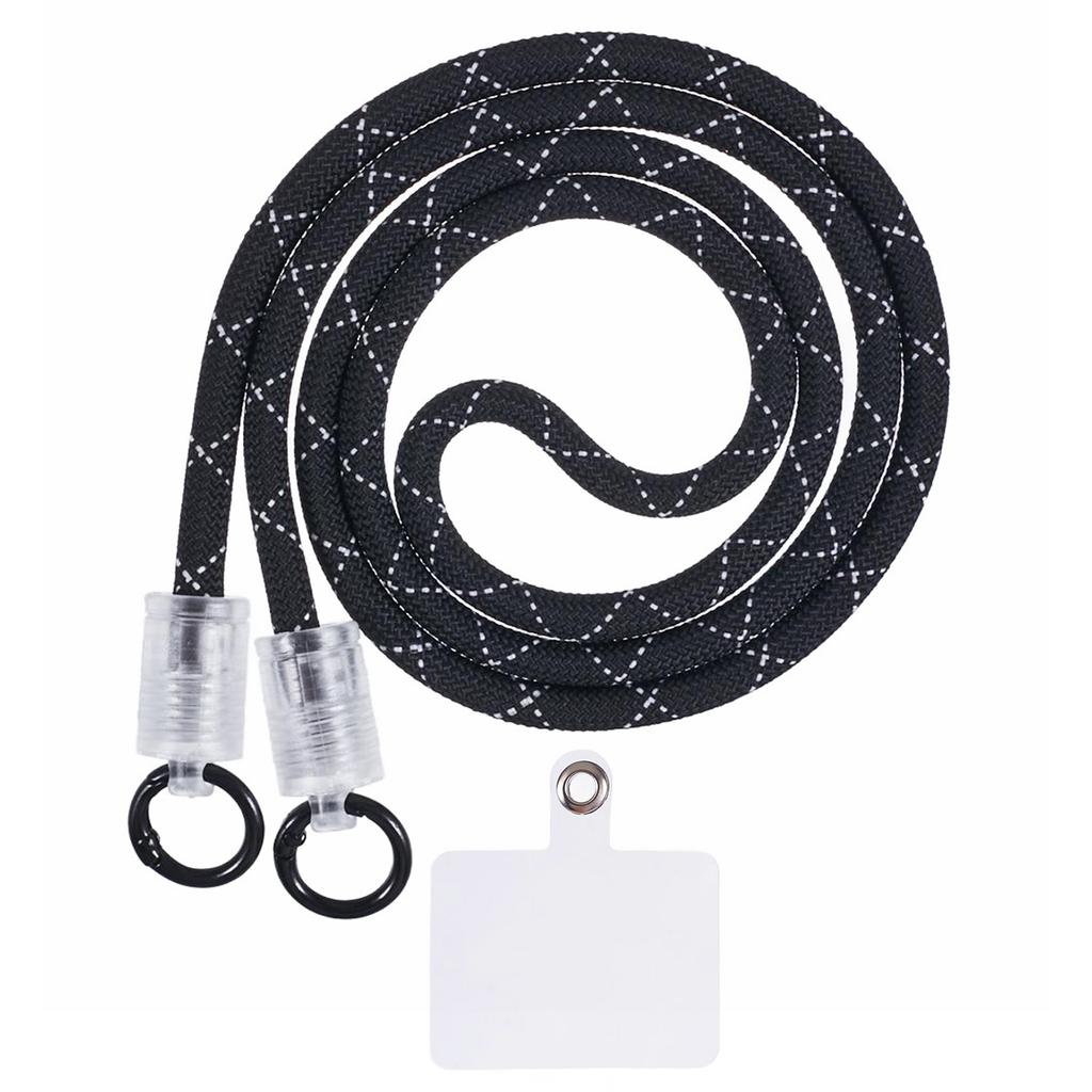 120cm Phone Lanyard 7mm Buckle Mobile Phone Carrying Strap with Tether Tab