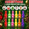 Compact Projector Rings 12 Pcs Halloween Finger Lights, Mini Colorful LED Family Gathering Games Pattern Projection Ring for Kids, Goodie Bag