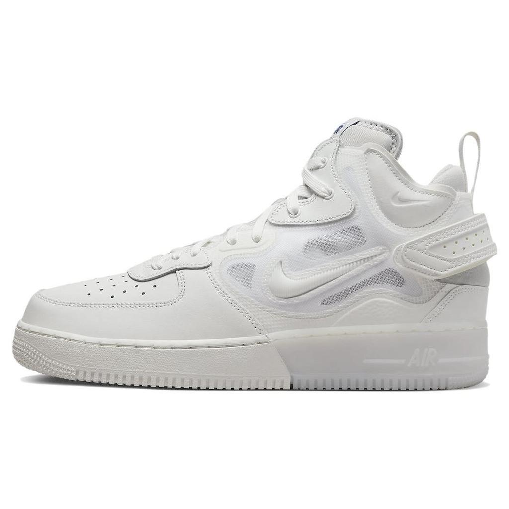 Nike Air Force 1 Mid React Summit White Men Sneakers Grey-Fog Barely-Grape DQ1872-101