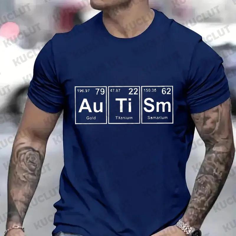 Men Clothing Autism Awareness Casual Fashion Fashion Streetwear Autism Aware Support Tees Harajuku Y2k Graphic Tops Male T-Shirt