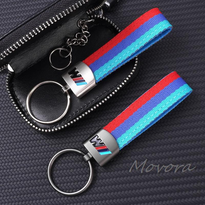 For BMW M X1 X3 Leather Car Keychain Key Chain Rings 3D Metal Keyring For BMW M Performance E46 E90 E60 F10 F30 E39 E36 F20 E87 G30 E92 E91 X5 vby40