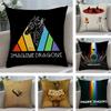 I-Imagine D-Dragons Наволочка Плюшевая ткань Мягкая Двусторонняя печать Чехол для диванной подушки Наволочки