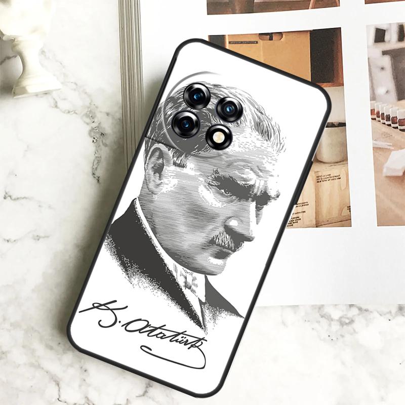 Чехол Mustafa Kemal Ataturk для OnePlus 12R 12 11 9 10 Pro 10R 9R 8T 10T Nord CE 2 3 Lite 2T N10 N20 N30 CE4