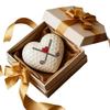 Сердечные гольф-токены с вдохновляющим посланием, смоляные сувениры