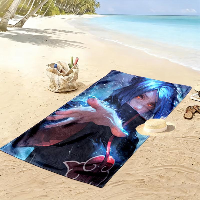 naruto Beach Towel Suitable for Various Scenarios Such As Kitchen, Bathroom and Beach Swimming