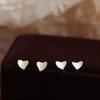 Glossy Peach Heart Earrings for Women  Simple  Small  Exquisite and Sweet Heart-shaped Earrings  Japanese and Korean Fashion