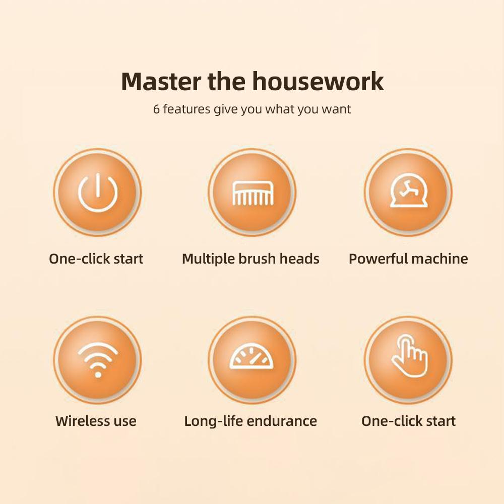 Набор электрических чистящих щеток, портативный беспроводной электрический вращающийся скруббер, водонепроницаемый, 3 скорости, цифровой