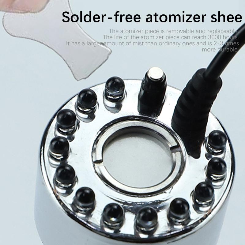 Светодиодный фонтан для воды на Хэллоуин, пруд, туманообразователь, мини-генератор тумана, распылитель для пруда, сада, украшение для Хэллоуина, Рождественской вечеринки