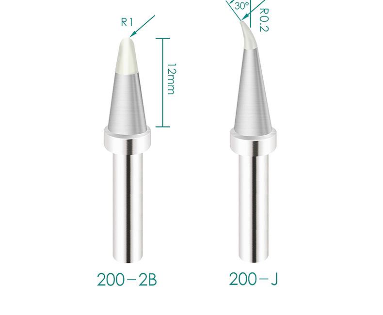 Паяльные жала QUICK Kuai Ke TS2200/203H/503 - Совместимые модели 203D/376D в стилях 200-C/D/B/I/J/LB.