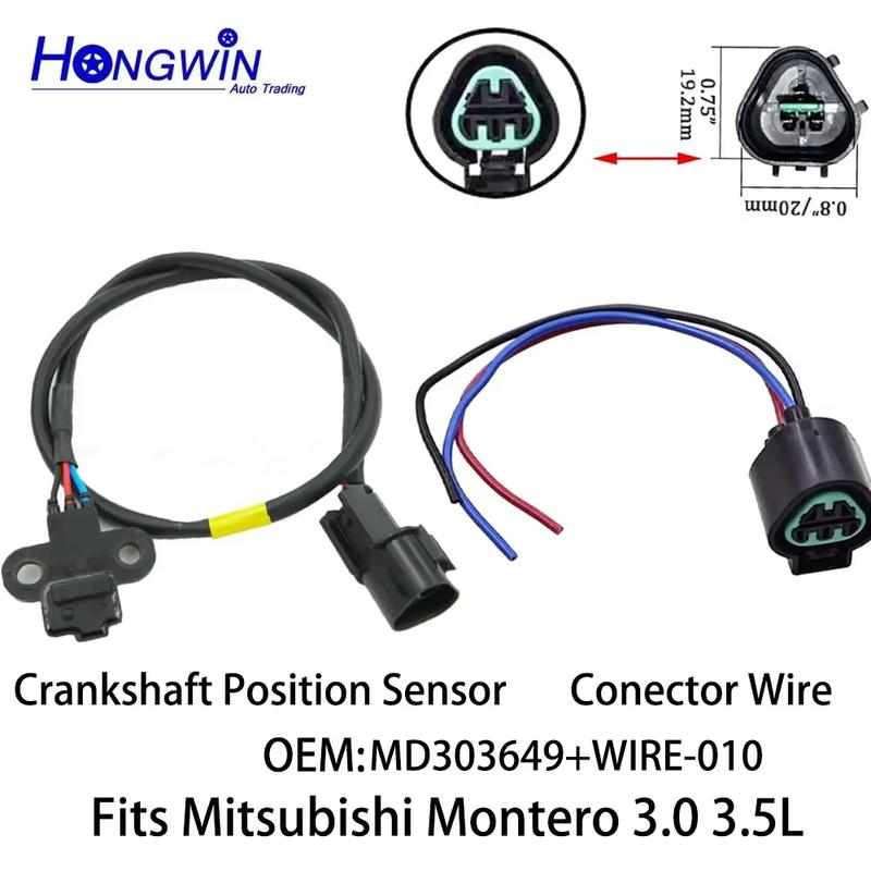 Genuine No. MD303649 Crankshaft Position Sensor Fits Mitsubishi Montero 3.0 3.5L Camshaft Position Sensor Fits Mitsubishi