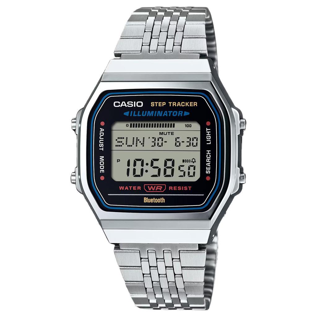 Casio ВИНТАЖНЫЕ Мужские часы с кварцевым механизмом, водостойкостью 30 м и стальным ремешком ABL-100WE-1A