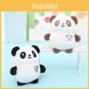 Cute Panda Plush Keychain Soft Snow Mink Fur Stuffed Animal Bag Charm