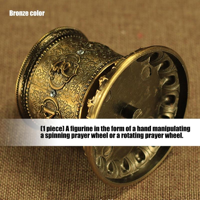 Тибетское молитвенное колесо Настольное молитвенное колесо Будды Писания Молитвенное колесо для Молитв Благословения Медитаций Исцелений Йоги