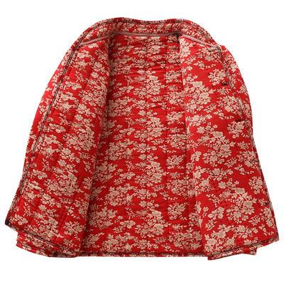 Мамина хлопковая куртка с длинным рукавом с цветочным принтом для женщин среднего и пожилого возраста