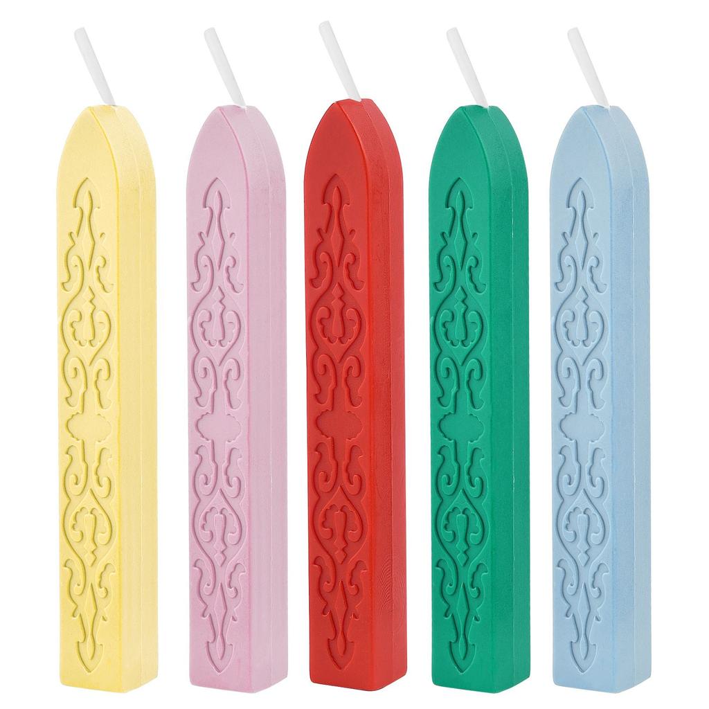 5 шт. восковых печатей, антикварные восковые печатей с фитилем для почтового письма, ретро-винтажная восковая печать, приглашение на свадьбу