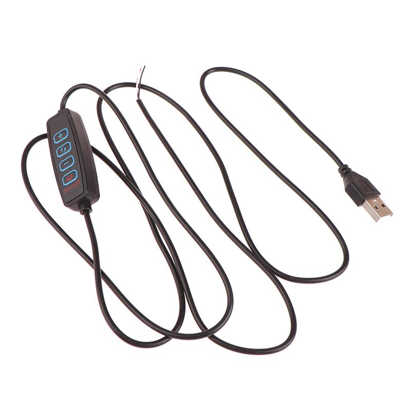 1,5 м Usb 5 В светодиодный трехцветный затемняющий цветной переключатель кабель диммер 4-клавишный контроллер 2 канала для низковольтного светодиодного Cct двухцветного света