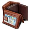 Fashion Mens and Womens Genuine Leather ID Case Business Card Holder RFID Anti-theft Small Wallet Credit Card Holder