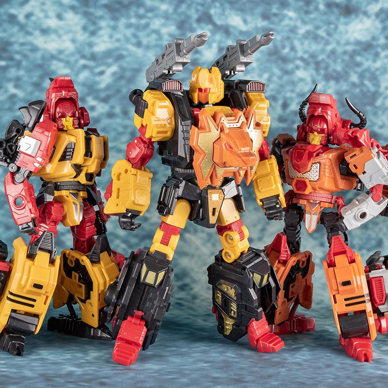 Jinbao 5 in 1 Big 45CM Transformation Predaking Toys Anime Devastator KO G1 Robot Action Figure Model Boy Children Kid Gift