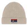 Bonnet Drapeau Serbie En Beige