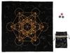 Мешочек для таро Metatron Tarot Cross Tarot Table Clouch с крестом Astro Dice Tarot Pouch & (Метатрон и (черный))