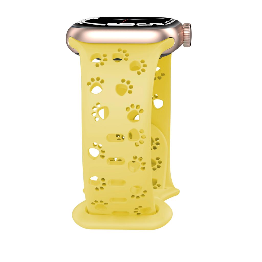 Классический силиконовый ремешок Dog Paw для Apple Watch Band 44 мм 40 мм Correa 38 42 мм браслет iwatch Series ultra 8 7 SE 6 5 4 3 49 мм 45 мм 41 мм