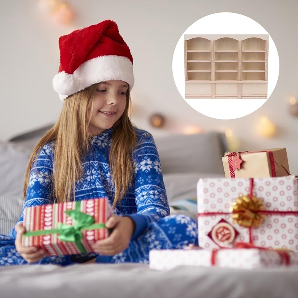 1:12 кукольный мини-книжный шкаф, витрина, книжная полка, шкафчик, декор кукольного дома