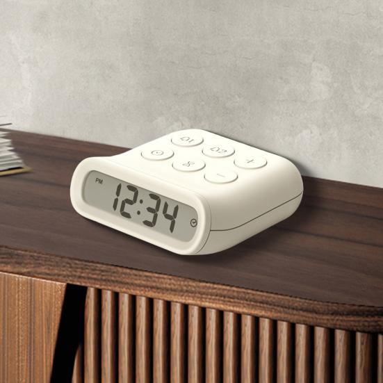 Электронный будильник с двумя будильниками Функция повтора сигнала Подсветка Регулируемая громкость Батарея