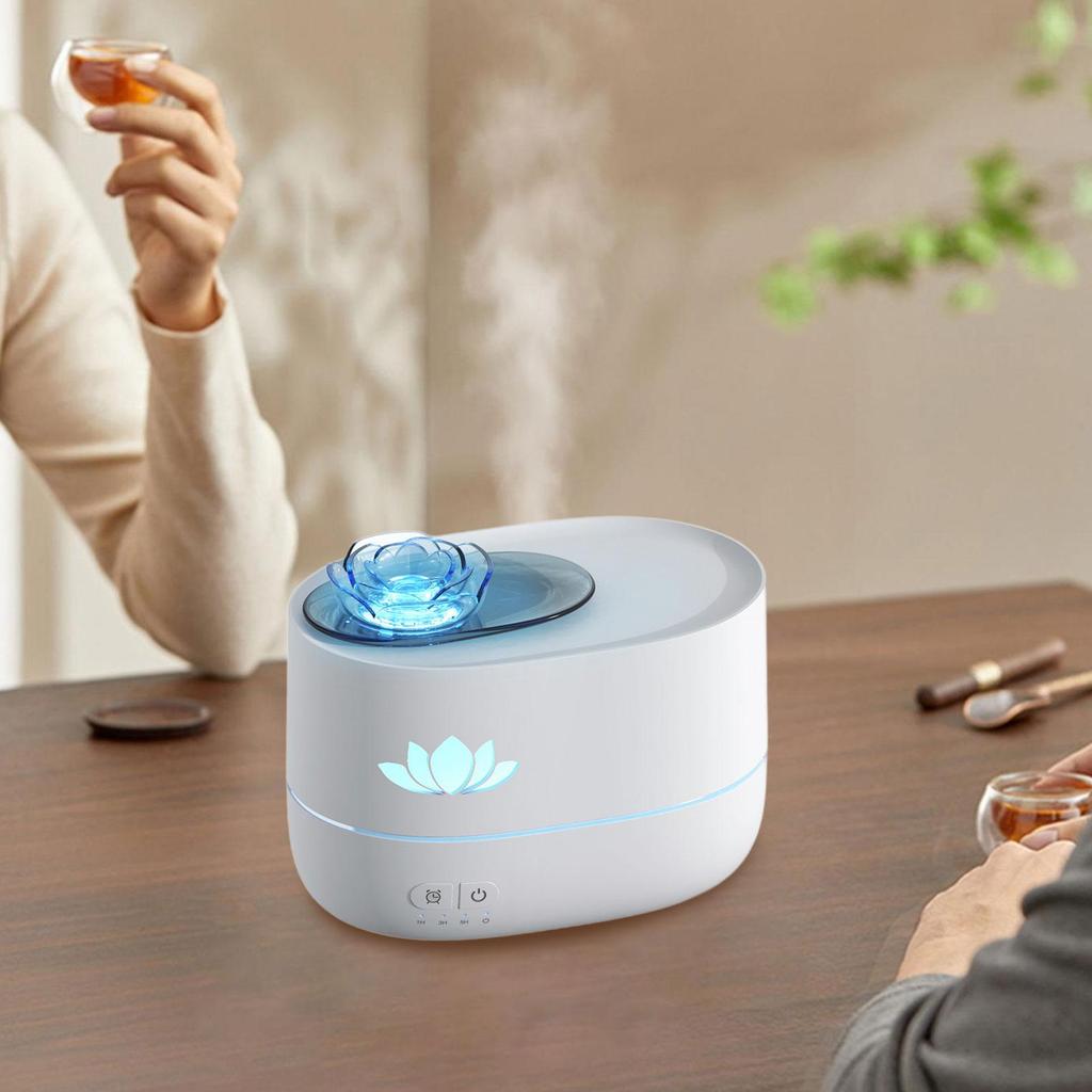 Essential Oil Diffuser 3 Gear Timer Colorful Ambient Night Light Desktop Humidifier for Hotel Tabletop Living Room Bedroom Home