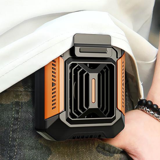 Подвесной охлаждающий вентилятор на талии, 3 уровня, регулируемый, водонепроницаемый, портативный, многофункциональный светодиодный фонарик, внешний аккумулятор, мини-кондиционер, поясной вентилятор