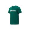 Adidas Letter Print Crew Neck Short Sleeve T-Shirt Unisex Tops Green JF3220
