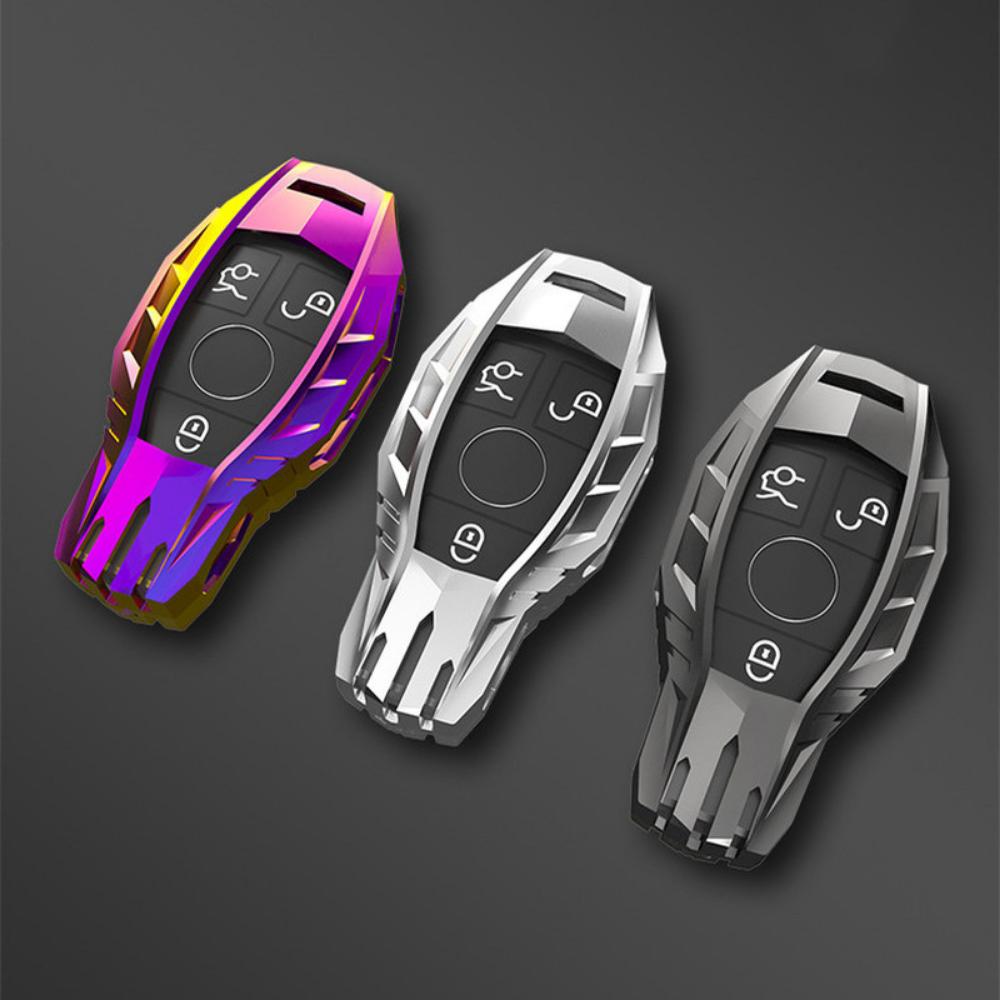 Чехол-держатель для автомобильного ключа из сплава для Mercedes Benz ABCES Class W204 W205 W206 W212 W213 W176 GLC CLA W177 W222 W223 W463 AMG