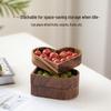 Ruhan Walnut Wood Heart-Shaped Serving Tray