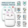Portable Mini Thermal Printer Photo Pocket Photo Printer Phone Wireless Printing With  1Roll Paper
