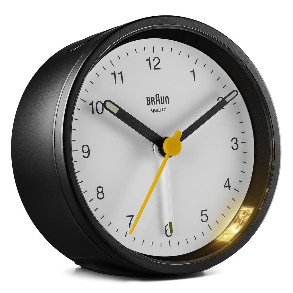 Braun Analog Alarm Clock BC12BW