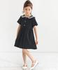 Bee Sailor Dress for Short Navy Girls, Kids, Sleeves, Collar, Pockets, Summer, shh01843, 140cm,