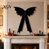 Christmas Tree Hanging Decor Halloween Bat Bow Garden Decor, Topper Ornament Versatile Party Supplies for Party, Spooky Holiday Decoration,