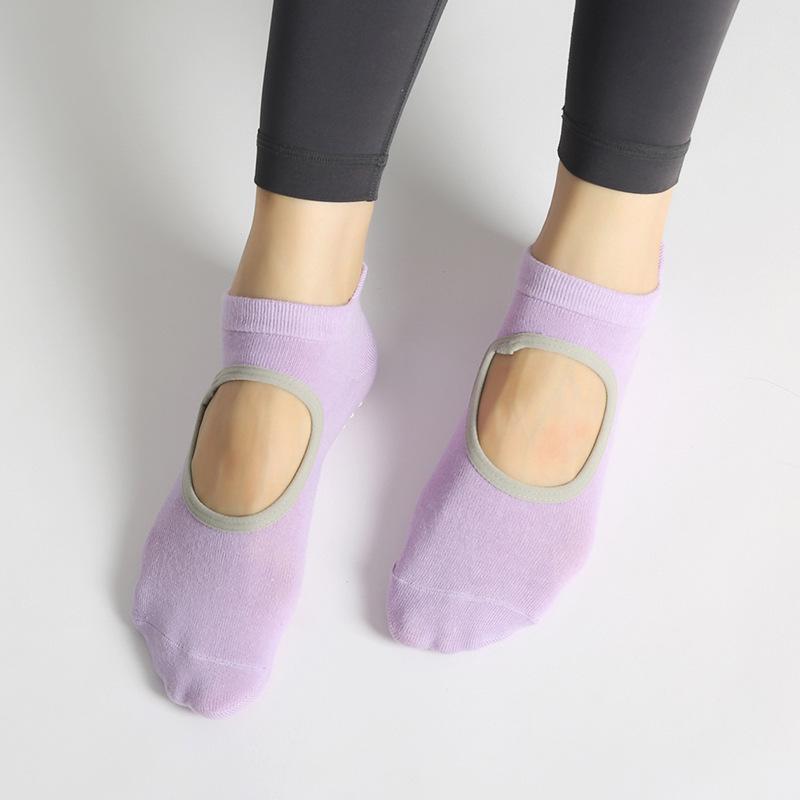 Women Spring and Summer Yoga Dance Sports Fitness Pilates Silicone Non Slip Socks
