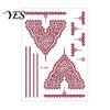 Temporary Tattoo Stickers Red Henna Kit, Waterproof Tattoos Stickers, Easy Apply for Women Wedding Party Festival Decorations Non-irritating