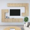 VidaXL Wall-mounted TV Cabinet Sonoma Oak Engineered Wood 3114592