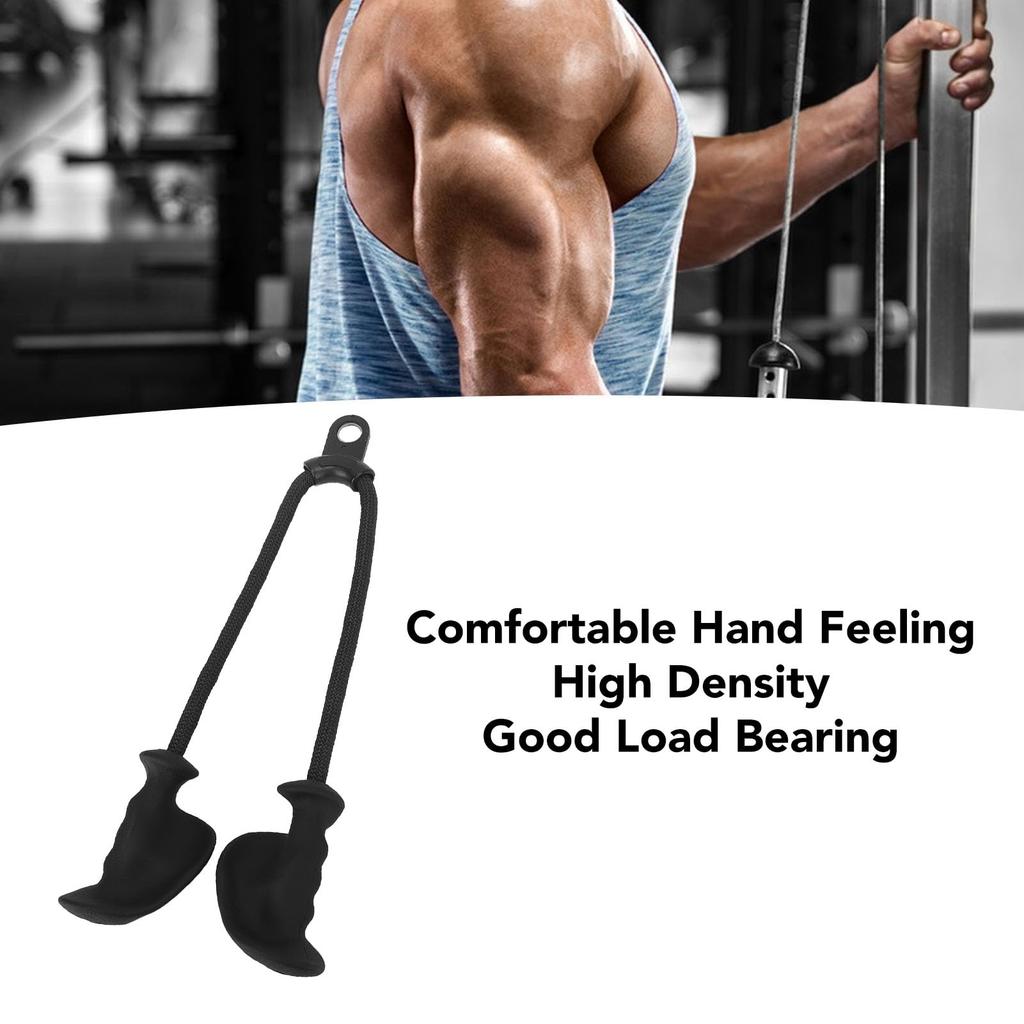 Tricep Rope, Tricep Pulldown Rope with Mounting Ring, High-Density TPE Nylon Material, Weight-Bearing Capacity, for Exercising