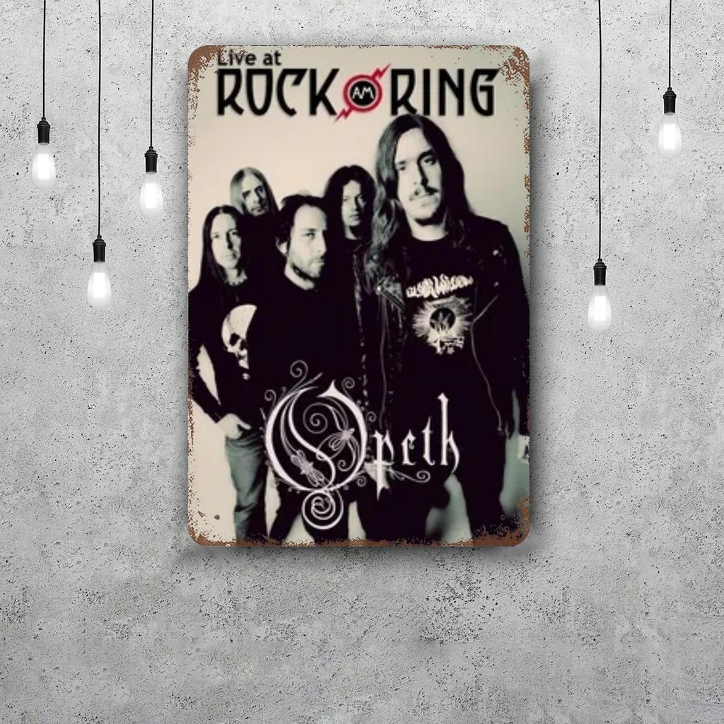 Opeth Vintage Metal Tin Signs Posters Decor Retro Metal Plaque Wall Art Decor for Garage Bar
