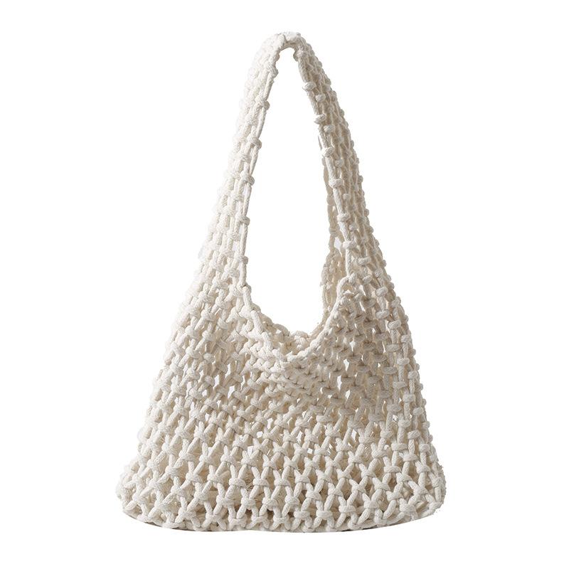 Сумка-клатч Niche Hollow Mesh Pocket, ручная плетеная сумка на запястье, универсальная пляжная сумка для отпуска Tide