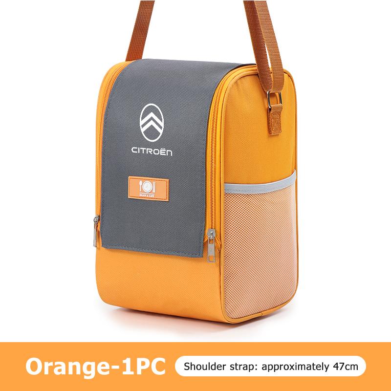 Insulated Lunch Bag Cooler Thermal Food Container Shoulder Strap For Citroen C4 C3 C5 C1 C2 C6 VTS C4L DS3 DS4 DS5 Grand