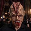 Demon Full-Head Mask Grotesque for Halloween Parties, Theatrical Dress-Up