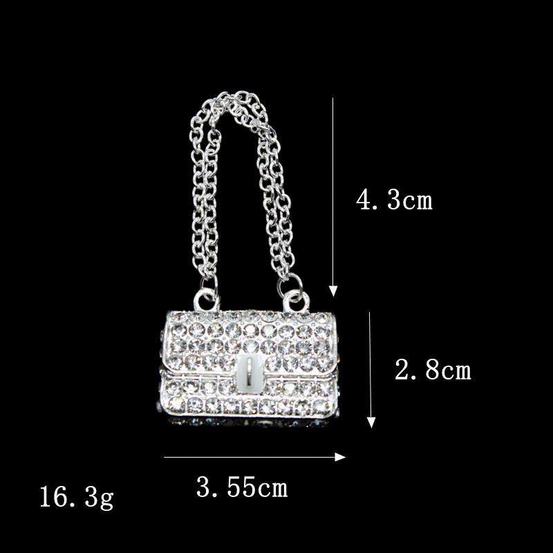 Metal Chain Handbag Pack Doll Bag Miniature Shopping Handbag For Clothes Dollhouse Miniature Kids Toy