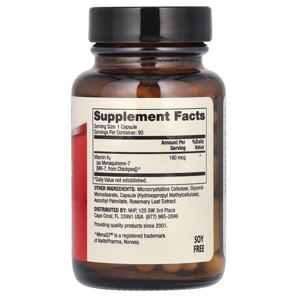 Dr. Mercola, Vitamin K2, 180Mcg, 90 Capsules